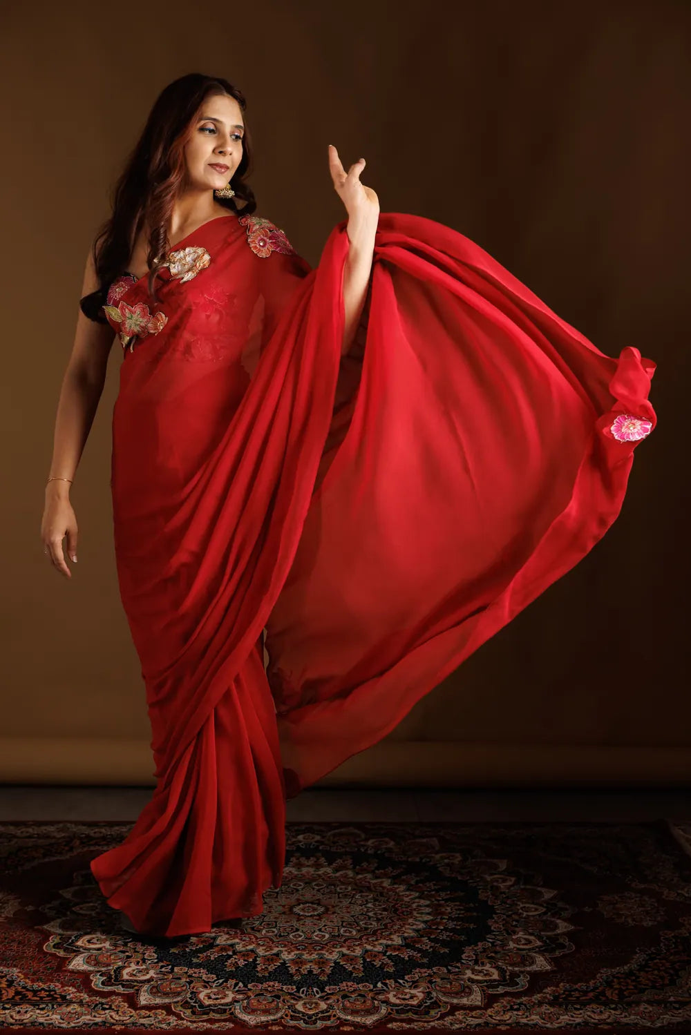 Gulnaar Saree, view 2