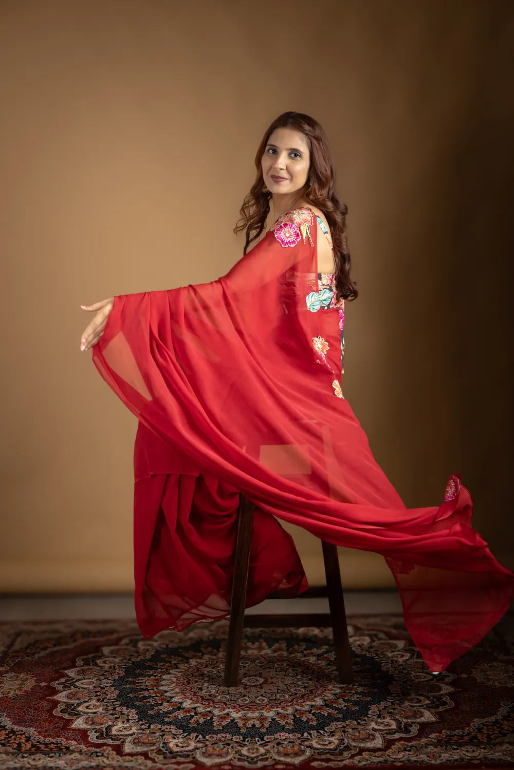 Gulnaar Saree, view 5